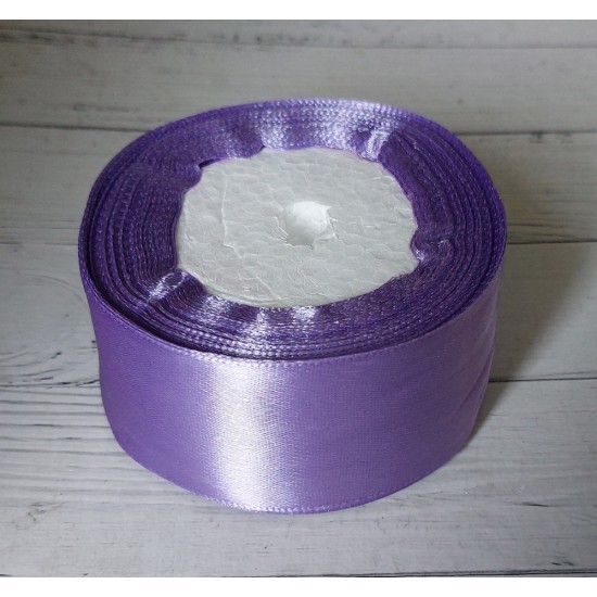 Ленты атласные однотонные 4 см (цв. светло-фиолетовый 21)